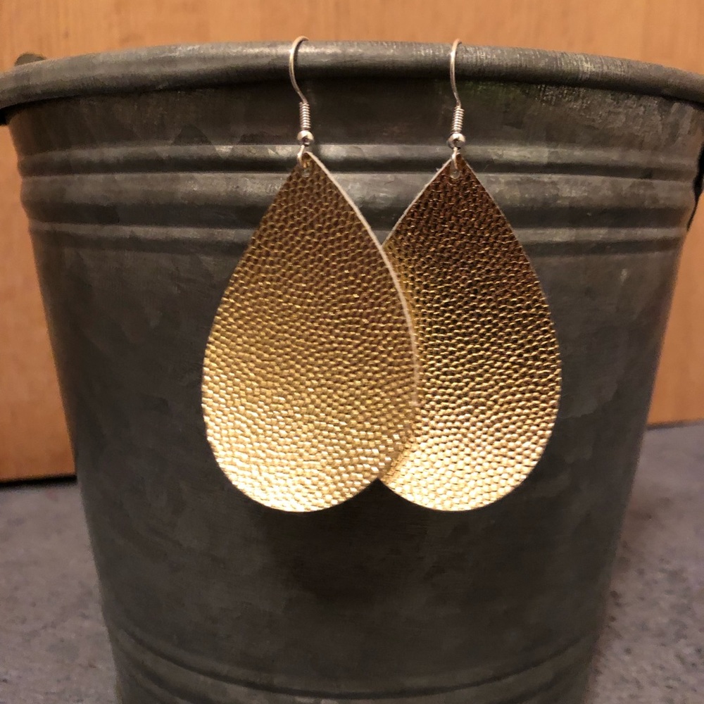 Faux Leather Earrings